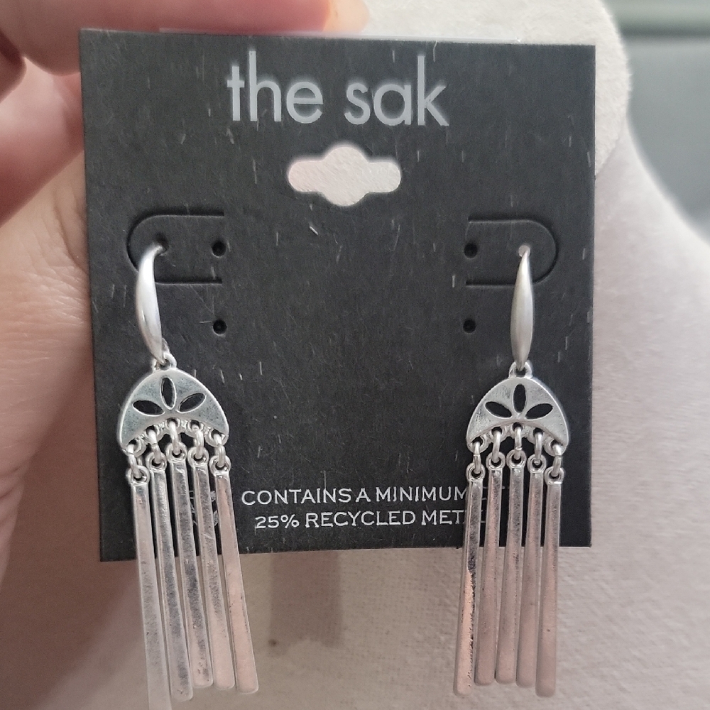 The Sak Silver Tone Earrings